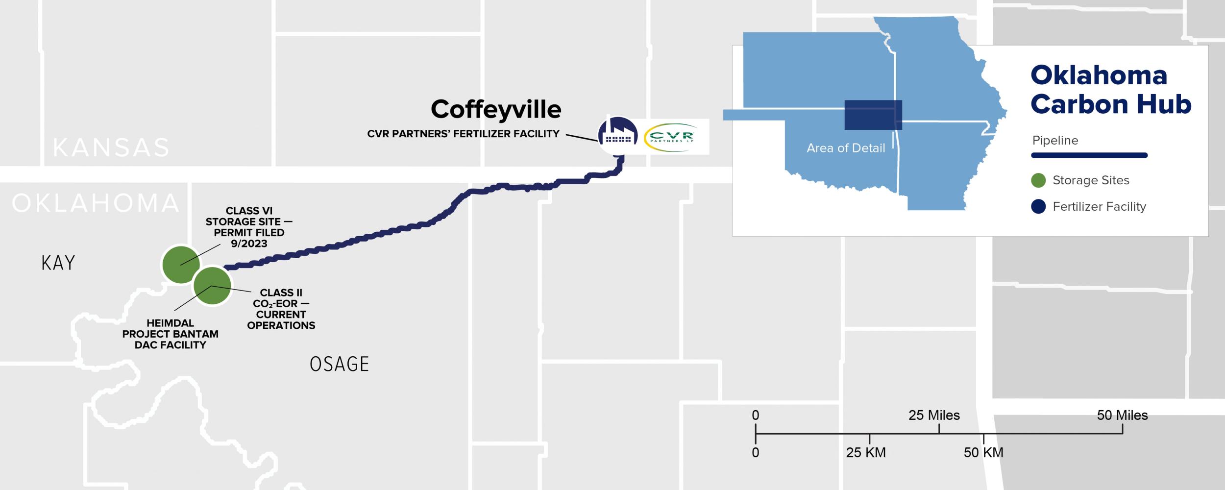 Oklahoma Carbon Hub Map